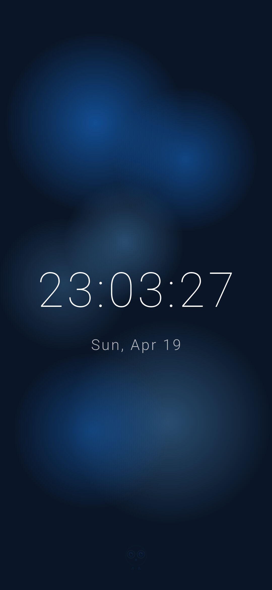 Clock screen placeholder