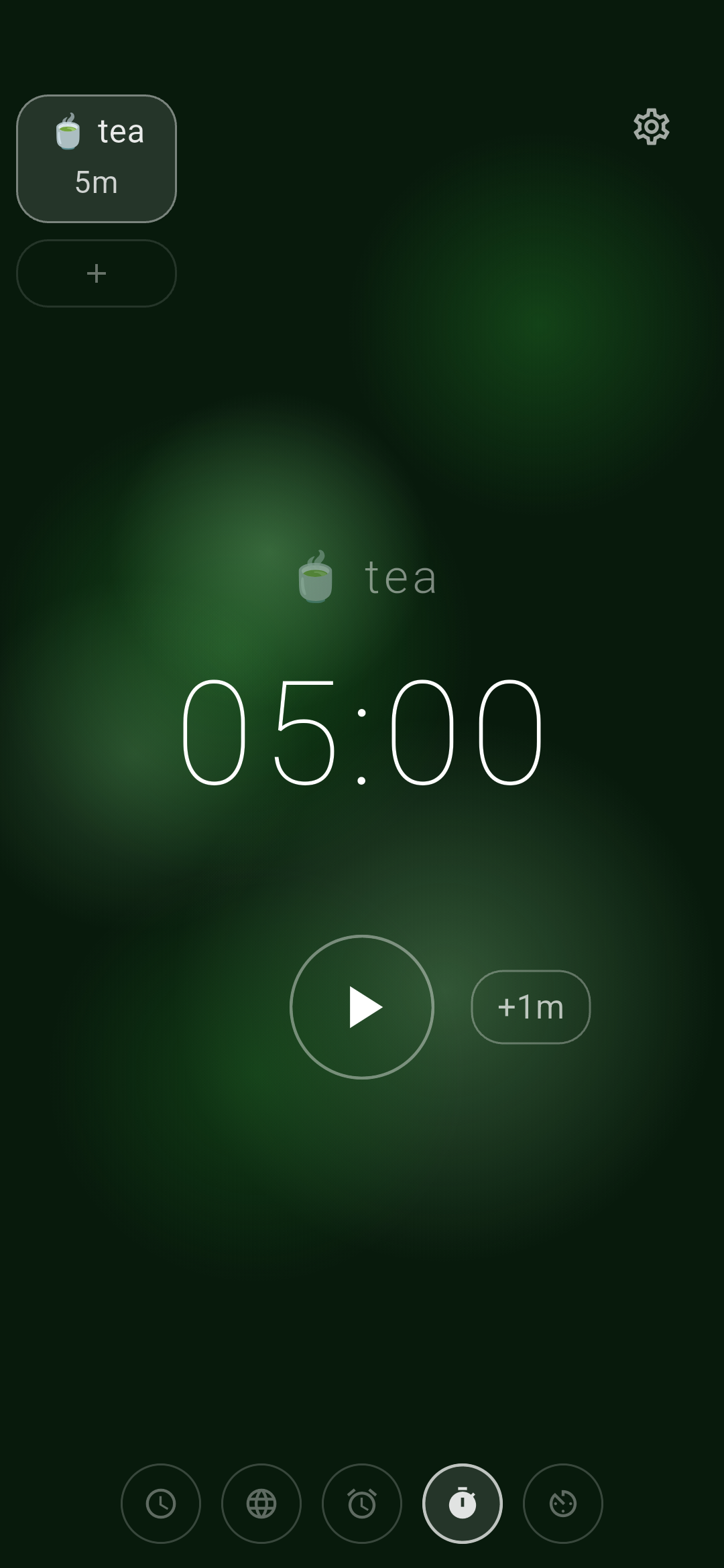 Timer screen placeholder